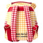 LOUNGEFLY Mochila Sac à dos Disney Winnie the Pooh Gingham 25 cm avec détails en cuir vegan, broderies et appliqués