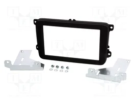 PER.PIC. Cadre de radio 2 DIN graphite pour VW