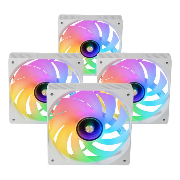 Mars Gaming MF3DPROKIT Kit 4 Ventilateurs ARGB 120 mm avec Hub Contrôleur et Télécommande RF - Blanc Mars Gaming MF3DPROKIT Kit 4 Ventilateurs ARGB 120 mm avec Hub Contrôleur et Télécommande RF - Blanc