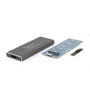 GEMBIRD Boîtier pour SSD M.2 SATA USB 3.0 en aluminium noir