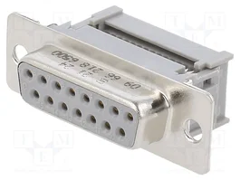 HARTING Connecteur D-Sub femelle 15 broches IDC droit