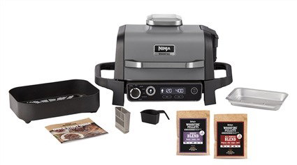 Ninja Woodfire OG701EU Noir et gris inox