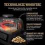 Ninja OG701EU Woodfire - Barbecue électrique, fumoir et air fryer - 7 programmes de cuisson avec technologie pour arômes de bois