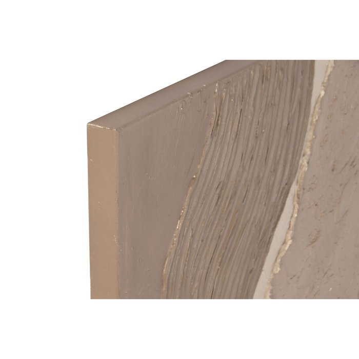 Home ESPRIT Toile Abstrait Homme Moderne Beige Moka (2 Unités)