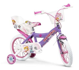 Toimsa Bicicleta Paw Patrol pour Fille 14" - Vélo Enfant 4 à 6 Ans (36 Moins) - Violet