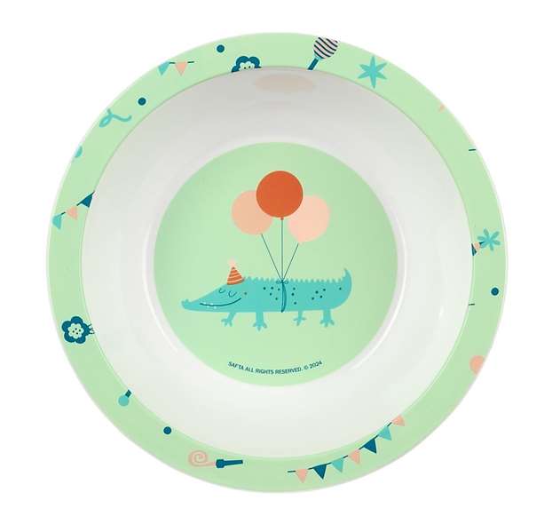 Safta Set de vaisselle et gobelet pour enfant préscolaire "Fiesta" - Assiette, couverts et verre - 26 x 26 x 9 cm