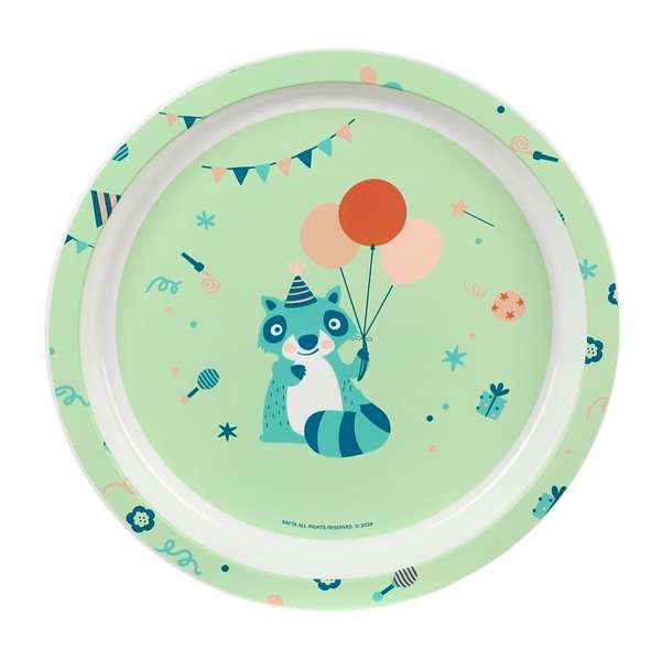 Safta Set de vaisselle et gobelet pour enfant préscolaire "Fiesta" - Assiette, couverts et verre - 26 x 26 x 9 cm
