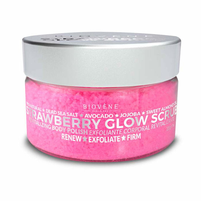 Biovene Strawberry Glow Scrub Exfoliant Corporel à la Fraise 200 g Biovene Strawberry Glow Scrub Exfoliant Corporel à la Fraise 200 g