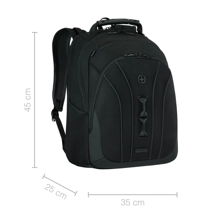 Wenger Legacy Black Series Sac à dos pour ordinateur portable 16 pouces, Noir