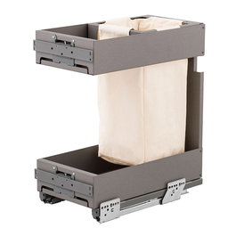 VIBO LAMINA - Série LAMINA - Bandejero/Panero extraible avec cierre amortigué, régulation 3D et accrochage rapide - Finition acier antracite