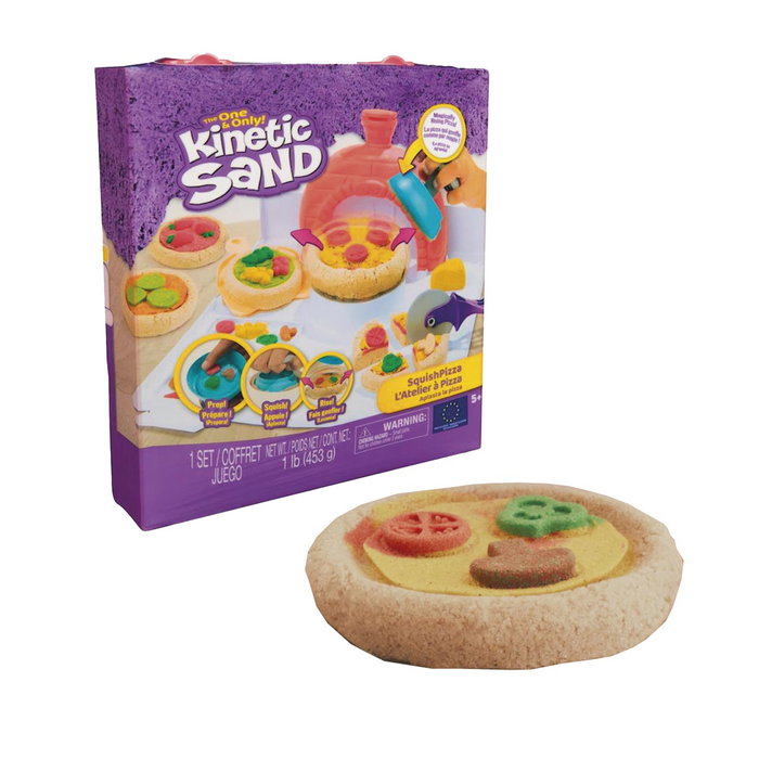 Spin Master Kinetic Sand Squish Pizza 6072551 - Jeu de sable à modeler Pizza - Jeu créatif pour enfants à partir de 5 ans Spin Master Kinetic Sand Squish Pizza 6072551 - Jeu de sable à modeler Pizza - Jeu créatif pour enfants à partir de 5 ans