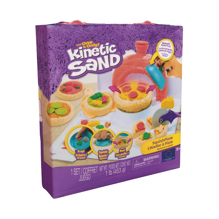 Spin Master Kinetic Sand Squish Pizza 6072551 - Jeu de sable à modeler Pizza - Jeu créatif pour enfants à partir de 5 ans Spin Master Kinetic Sand Squish Pizza 6072551 - Jeu de sable à modeler Pizza - Jeu créatif pour enfants à partir de 5 ans