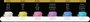 Finetec FINETEC® Premium set de aquarelles iridiscentes High Sparkle, 6 couleurs