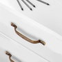 Emuca Poignée pour meubles Nairobi, L139mm, entraxe 96mm, Zamak, Bronze
