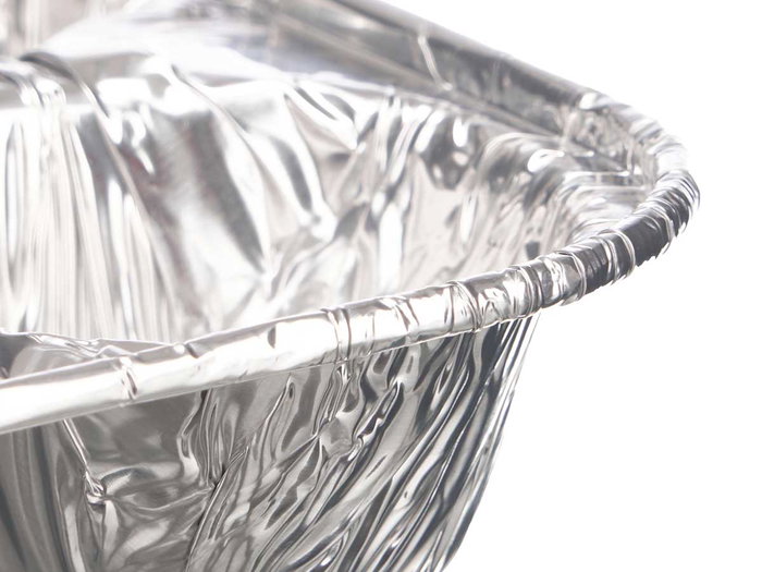 Kinvara Set de 4 Moules en Aluminium 6 Cavités 7 cm Argent (Set de 24)