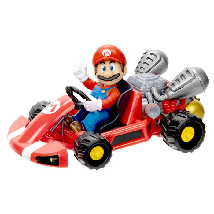 JAKKS PACIFIC - Figurine Super Mario Kart Mario, du film, en PVC, 7 cm