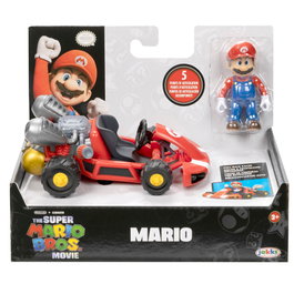JAKKS PACIFIC - Figurine Super Mario Kart Mario, du film, en PVC, 7 cm