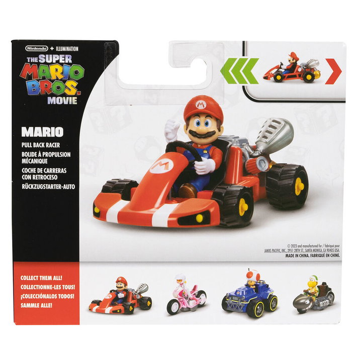 JAKKS PACIFIC - Figurine Super Mario Kart Mario, du film, en PVC, 7 cm