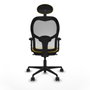 Piqueras y Crespo Chaise de Bureau Jorquera 2D036N1 Jaune