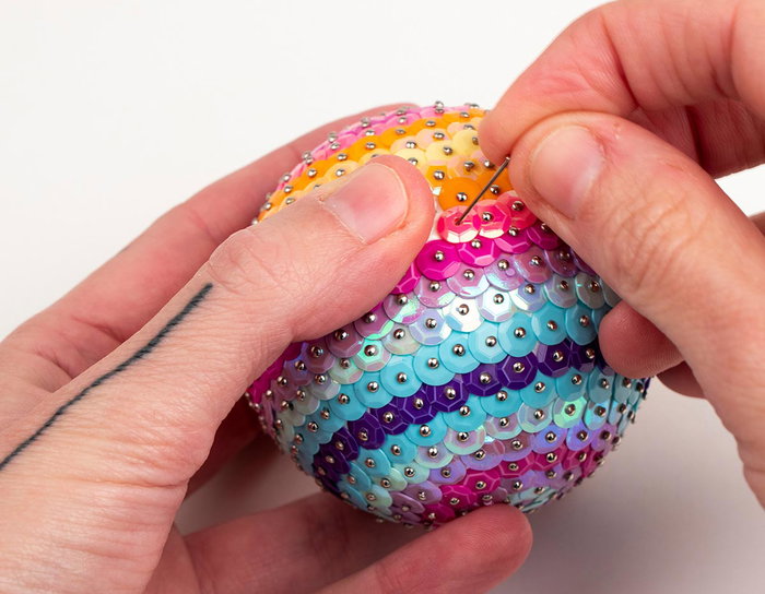 Innspiro Mélange de paillettes rondes concaves 7mm Opaque et AB 120g