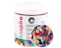 Innspiro Mélange de paillettes rondes concaves 7mm Opaque et AB 120g
