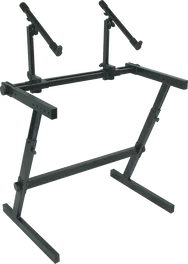 QUIKLOK Z726 Support Clavier Format Z 2 Niveaux Noir Acier