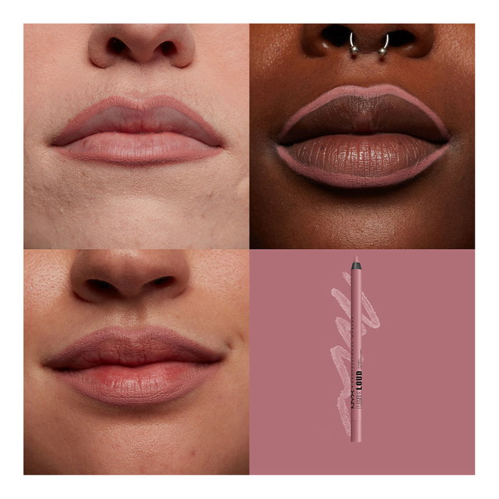 Nyx Professional Make Up Crayon à Lèvres LINE LOUD #13 - Fierce Flirt Maquillage longue durée, fini ultime, sans transfert enrichi en huile de jojoba et vitamine E