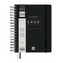 Agenda Finocam Noir quarto 15,5 x 21,7 cm