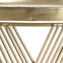 BigBuy Home Jeu de 2 tables Doré