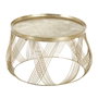 BigBuy Home Jeu de 2 tables Doré