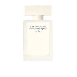 Narciso Rodriguez For Her - Eau de Parfum Pure Musc Blanc - Vaporisateur 50 ml - Parfum Femme Lumineux aux Notes de Fleurs Blanches, Vanille et Bois