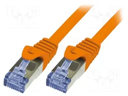 LOGILINK CQ3068S Cordon de raccordement Cat 6a S/FTP orange 3m RJ45