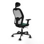 Piqueras y Crespo Chaise de Bureau avec Appui-tête Jorquera 2D036N1 Vert