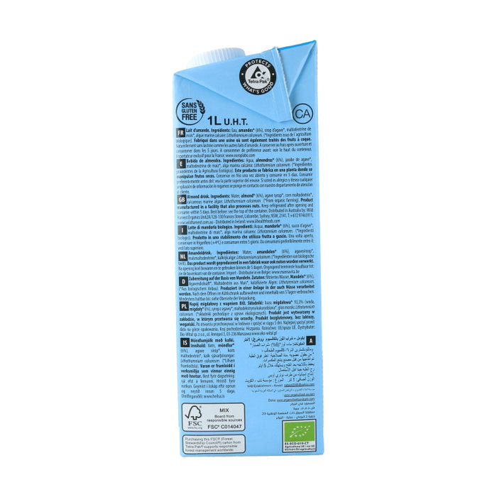 Ecomil Boisson Amande Calcium Bio 1L Ecomil Boisson Amande Calcium Bio 1L