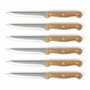 Livoo Set de 6 couteaux à steak MEC133 avec support en bois d'acacia