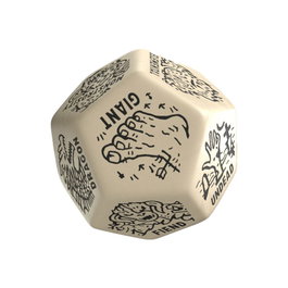 Q Workshop Viridian Jumbo Monster Generator Die D12 Beige