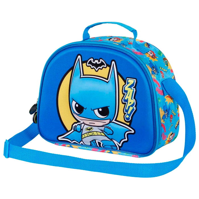 KARACTERMANIA Sac à dos porté-repas 3D Batman DC Comics - 25,5x10x20cm - Avec compartiment unique, bretelle réglable et design en relief