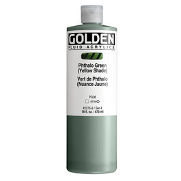 Golden Peinture Acrylique Fluide Vert Thalo Ton Jaune 473 ml
