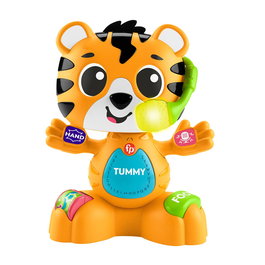 Fisher-Price Banda Animal Tigre HYK91 - Jouet d'éveil interactif avec lumières, 50+ chansons, enregistreur et apprentissage