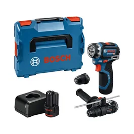 Bosch Professional Flexiclick GSR 12V-32 FC - Perceuse-visseuse sans fil avec 2 batteries 2.0 Ah, chargeur et accessoires