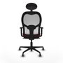 Piqueras y Crespo Chaise de Bureau avec Appui-tête Jorquera 1D036G1 Bordeaux