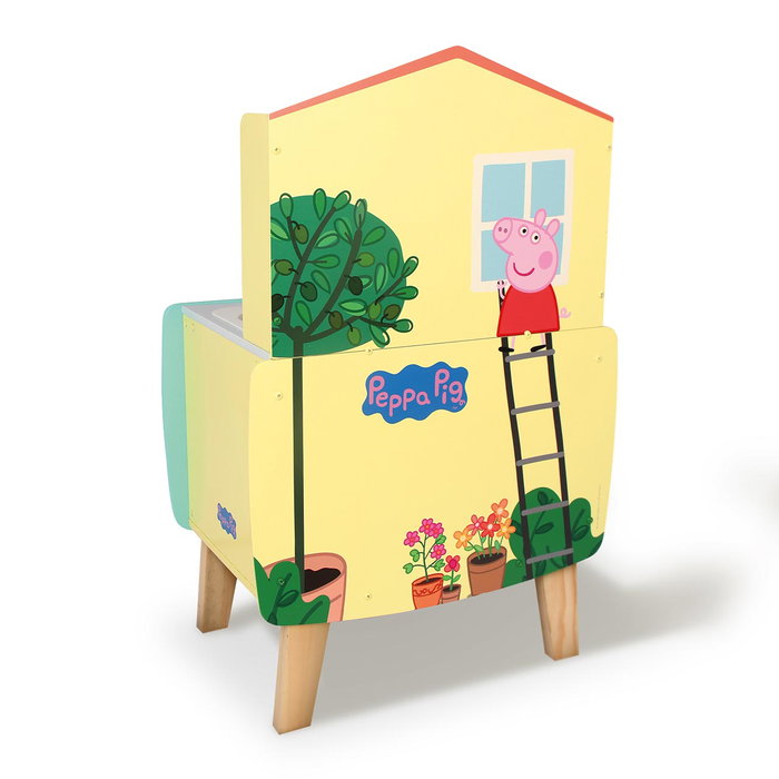 Deqube Cuisine en Bois Peppa Pig 45x70x30cm avec Fenêtre, Robinets, Four et Plaques - Jouet éducatif pour Enfants 2 ans et plus (Multilingue) Deqube Cuisine en Bois Peppa Pig 45x70x30cm avec Fenêtre, Robinets, Four et Plaques - Jouet éducatif pour Enfants 2 ans et plus (Multilingue)