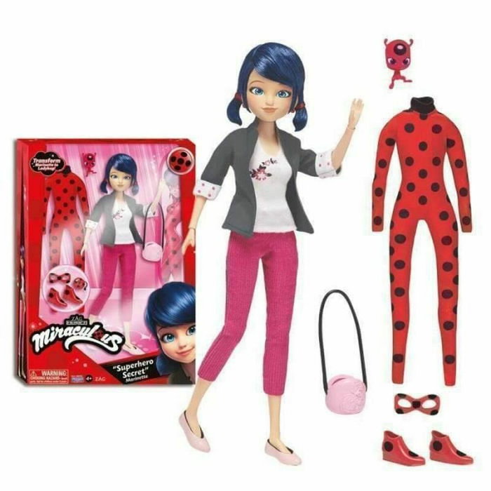 Bandai Miraculous Ladybug - Poupée Marinette 26 cm et ses deux tenues Bandai Miraculous Ladybug - Poupée Marinette 26 cm et ses deux tenues