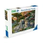 Ravensburger Puzzle 12000719 - 1500 Pièces Loups au Printemps pour Adultes et Enfants Dès 14 Ans, Qualité Supérieure 80 x 60 cm, Illustration Famille de Loups en Forêt