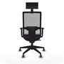 Piqueras y Crespo Chaise de Bureau 1D066G1 Violet et Gris