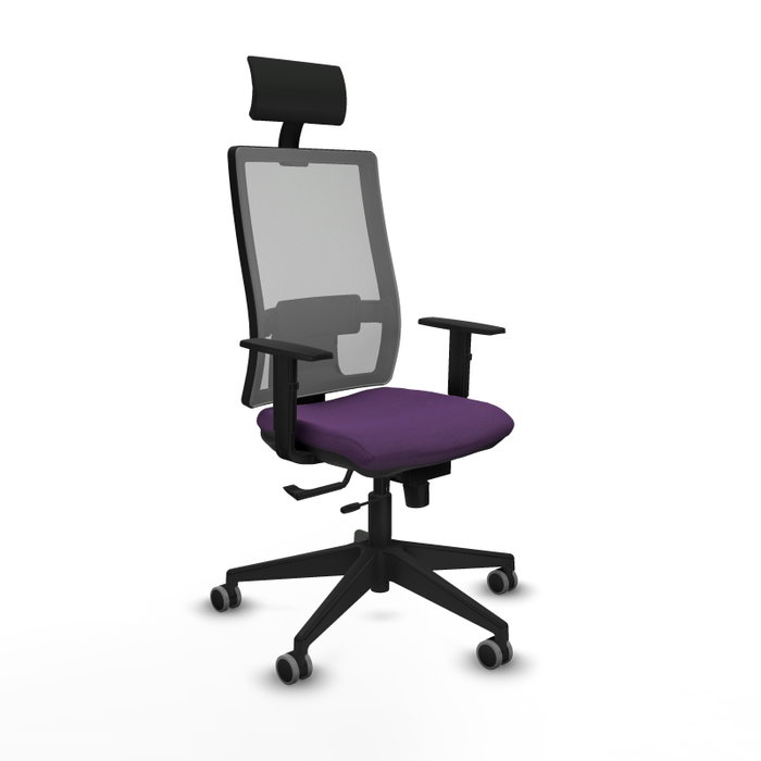 Piqueras y Crespo Chaise de Bureau 1D066G1 Violet et Gris Piqueras y Crespo Chaise de Bureau 1D066G1 Violet et Gris