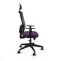 Piqueras y Crespo Chaise de Bureau 1D066G1 Violet et Gris