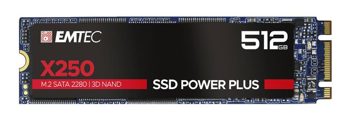 Emtec SSD M.2 X250 512 Go Noir Emtec SSD M.2 X250 512 Go Noir