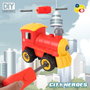 Tachan T01022 Train de Construction DIY 28 Pièces - Véhicule à Monter pour Enfants - Développe la Motricité Fine et la Logique - Jeu Éducatif à Partir de 3 Ans