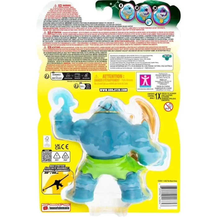 Heroes Of Goo Jit Zu Figurine GJZ Thrash Cursed Goo Sea - Figurine élastique changeante de 11 cm - Pour collection et aventure